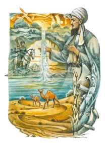 R. Rahmanow. Magtymgulynyň Türkmeniň goşgusyna ilýustrasiýa. 2014